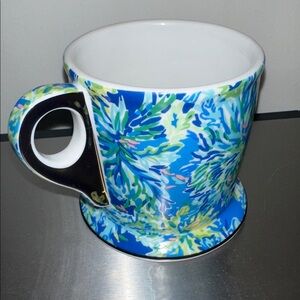 Lilly Pulitzer ceramic Mug wade and sea blue